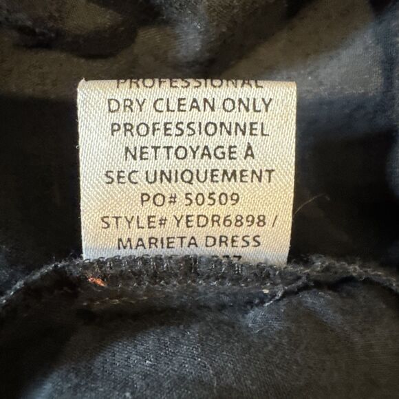 Misa Los Angeles Marieta Size Large Navy Sleeveless Eyelet Tasseled Mini Dress - Picture 12 of 13